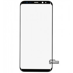Скло дисплея Samsung G955F Galaxy S8 Plus, з OCA-плівкою, чорний колір