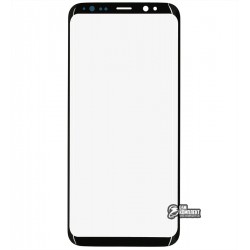 Скло дисплея Samsung G950F Galaxy S8, з OCA-плівкою, чорний колір