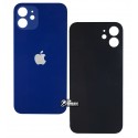 Задняя панель корпуса для Apple iPhone 12 синий, без снятия рамки камеры, big hole