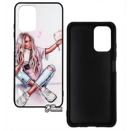 Чехол для Xiaomi Redmi Note 10, Ladies Selfie Prism, пластик-силикон Чехол для Xiaomi Redmi Note 10, Ladies Selfie Prism, пластик-силикон