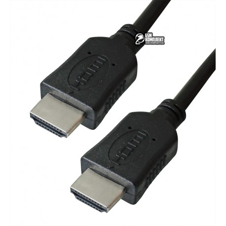 Кабель HDMI 1.5м 2.0V, Cooper, круглий, чорний