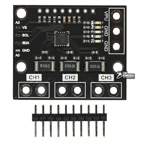 Цифровой трехканальный датчик тока и напряжения на INA3221 с шиной I2C