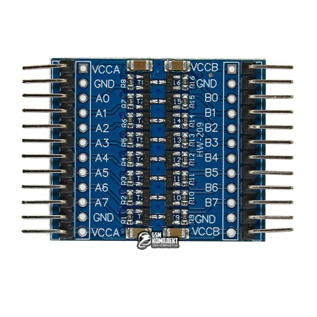 8-канальний двонаправлений перетворювач рівнів 3.3 / 5В на мікросхемі TXS0108E
