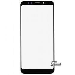 Скло дисплея Xiaomi Redmi 5 Plus, з OCA-плівкою, чорне