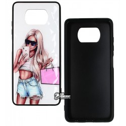 Чохол для Xiaomi Poco X3, Ladies Handbag Prism, пластик-силікон