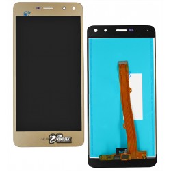 Дисплей Huawei Y5 (2017), Y5 III, золотистый, с тачскрином, High Copy, MYA-U29/MYA-L02/MYA-L22