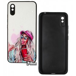 Чехол для Xiaomi Redmi 9A, Ladies Cocktail Prism, пластик-силикон