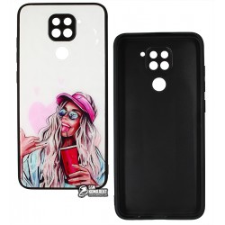 Чехол для Xiaomi Redmi Note 9, Redmi 10X (4G), Ladies Cocktail Prism, пластик-силикон