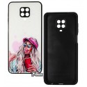 Чохол для Xiaomi Redmi Note 9s, Redmi Note 9 Pro, Ladies Cocktail Prism, пластикова кришка, силіконова рамка