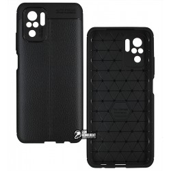 Чехол для Xiaomi Redmi Note 10, Ultimate Experience Leather, силикон, черный