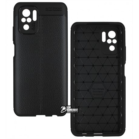 Чехол для Xiaomi Redmi Note 10, Ultimate Experience Leather, силикон, черный Чехол для Xiaomi Redmi Note 10, Ultimate Experience Leather, силикон, черный