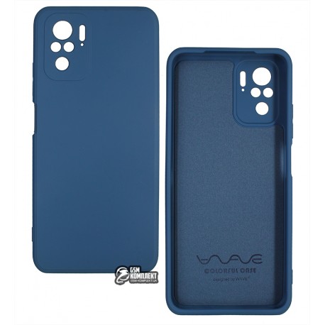 Чехол для Xiaomi Redmi Note 10, Silicone cover, WAVE Colorful Case, софттач силикон, (blue) Чехол для Xiaomi Redmi Note 10, Silicone cover, WAVE Colorful Case, софттач силикон, (blue)