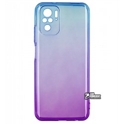 Чехол для Xiaomi Redmi Note 10, Gradient Design, силикон, blue/purple