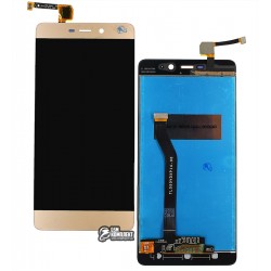 Дисплей Xiaomi Redmi 4 Prime, золотистий, з тачскріном, High Copy
