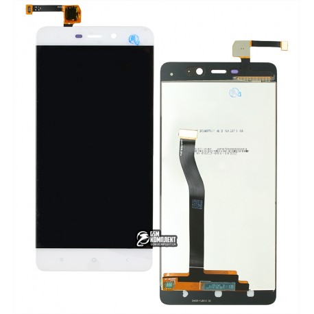 Дисплей для Xiaomi Redmi 4 Prime, белый, с тачскрином, High Copy