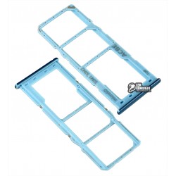 Держатель SIM-карты для Samsung A325 Galaxy A32, синий