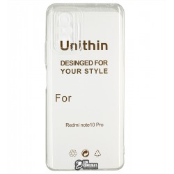Чехол для Xiaomi Redmi Note 10 Pro, силикон, прозрачный
