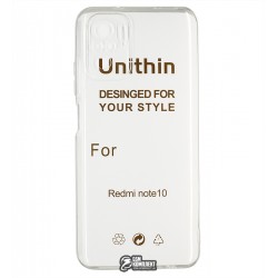 Чехол для Xiaomi Redmi Note 10, силикон, прозрачный