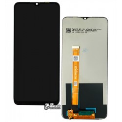 Дисплей для Realme 5i, 6i, черный, с сенсорным экраном, оригинал (переклееное стекло), RMX2030, RMX2040