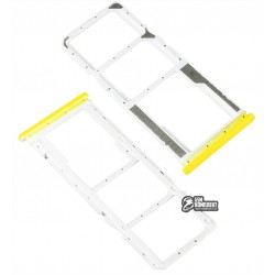 Тримач SIM карти Xiaomi Poco M3, Redmi 9T, жовтий, з власником MMC