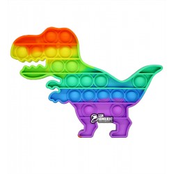 Pop-It динозавр райдужний