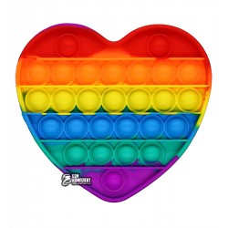 Pop-It серце райдужне
