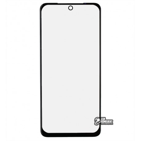Скло корпуса для Xiaomi Redmi Note 10, з ОСА-плівкою, чорний
