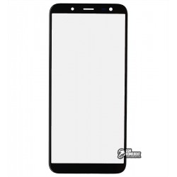 Стекло дисплея Samsung J600 Galaxy J6 (2018), с OCA-пленкой, черное