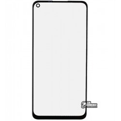 Скло дисплея Xiaomi Redmi Note 9, Redmi 10X, з OCA-плівкою, чорне