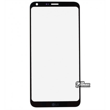 Скло дисплея LG Q6 M700, чорний колір