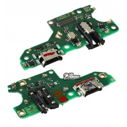Шлейф для Huawei P Smart (2021), коннектора зарядки, з мікрофоном, (плата зарядки), PPA-LX2