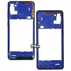 Середня частина корпуса Samsung A217 Galaxy A21s (2020), синя, з бічними кнопками