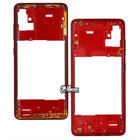 Средняя часть корпуса Samsung A515 Galaxy A51 (2020), красная