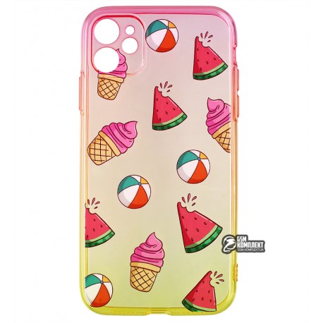 Чехол для iPhone 11, WAVE Sweet & Acid, силикон (red/yellow/watermelon)