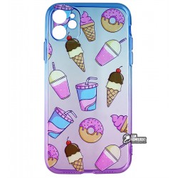 Чохол для iPhone 11, WAVE Sweet & Acid, силікон (blue / purple / soda)