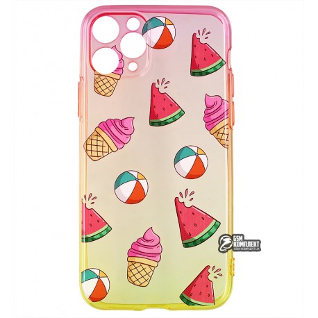 Чехол для iPhone 11 Pro, WAVE Sweet & Acid, силикон, (red/yellow/watermelon)