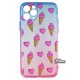 Чехол для iPhone 11 Pro, WAVE Sweet & Acid, силикон, (blue/pink/ice cream)
