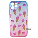 Чехол для iPhone 11 Pro, WAVE Sweet Acid, силикон, (blue/pink/ice cream)