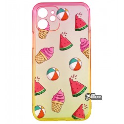 Чехол для iPhone 12, WAVE Sweet & Acid, силикон, (red/yellow/watermelon) Чехол для iPhone 12, WAVE Sweet & Acid, силикон, (red/yellow/watermelon)