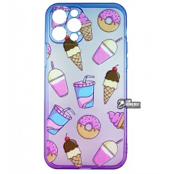 Чехол для iPhone 12 Pro, WAVE Sweet & Acid, силикон, (blue/purple/soda) Чехол для iPhone 12 Pro, WAVE Sweet & Acid, силикон, (blue/purple/soda)