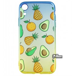 Чохол для iPhone Xr, WAVE Sweet & Acid, силікон, (blue / yellow / avocado)