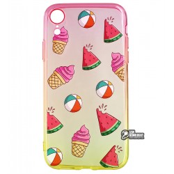 Чохол для iPhone Xr, WAVE Sweet & Acid, силікон, (red / yellow / watermelon)