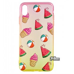 Чехол для iPhone Xs Max, WAVE Sweet & Acid, силикон, (red/yellow/watermelon) Чехол для iPhone Xs Max, WAVE Sweet & Acid, силикон, (red/yellow/watermelon)