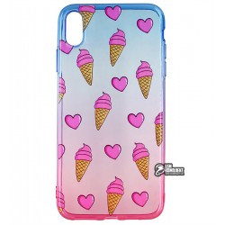 Чехол для iPhone Xs Max, WAVE Sweet & Acid, силикон, (blue/pink/ice cream) Чехол для iPhone Xs Max, WAVE Sweet & Acid, силикон, (blue/pink/ice cream)
