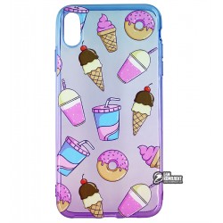 Чехол для iPhone Xs Max, WAVE Sweet & Acid, силикон, (blue/purple/soda) Чехол для iPhone Xs Max, WAVE Sweet & Acid, силикон, (blue/purple/soda)