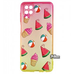 Чохол для Samsung A125 Galaxy A12, wave Sweet & Acid, силікон, (red / yellow / watermelon)