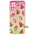 Чехол для Samsung A125 Galaxy A12, wave Sweet Acid, силикон, (red/yellow/watermelon)