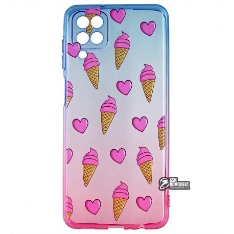 Чехол для Samsung A125 Galaxy A12WAVE Sweet & Acid, силикон, (blue/pink/ice cream)