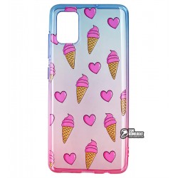 Чохол для Samsung A515 Galaxy A51, wave Sweet & Acid, силікон, (blue / pink / ice cream) Чохол для Samsung A515 Galaxy A51, wave Sweet & Acid, силікон, (blue / pink / ice cream)