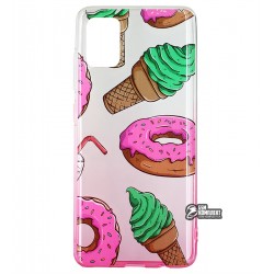 Чохол для Samsung A515 Galaxy A51, wave Sweet & Acid, силікон, (white / pink / donut) Чохол для Samsung A515 Galaxy A51, wave Sweet & Acid, силікон, (white / pink / donut)